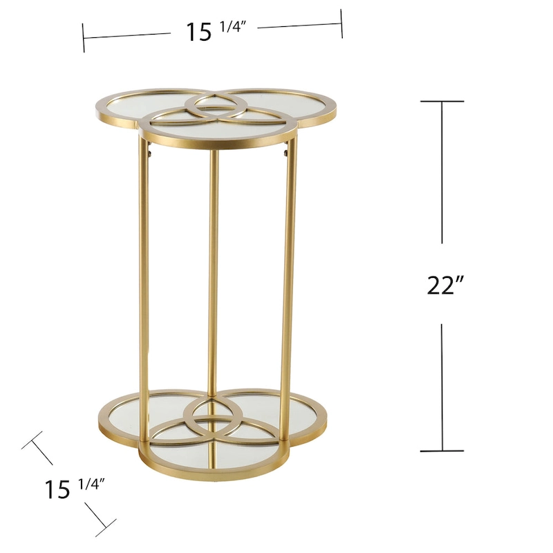 SEI Furniture Shelton Geometric Accent Table