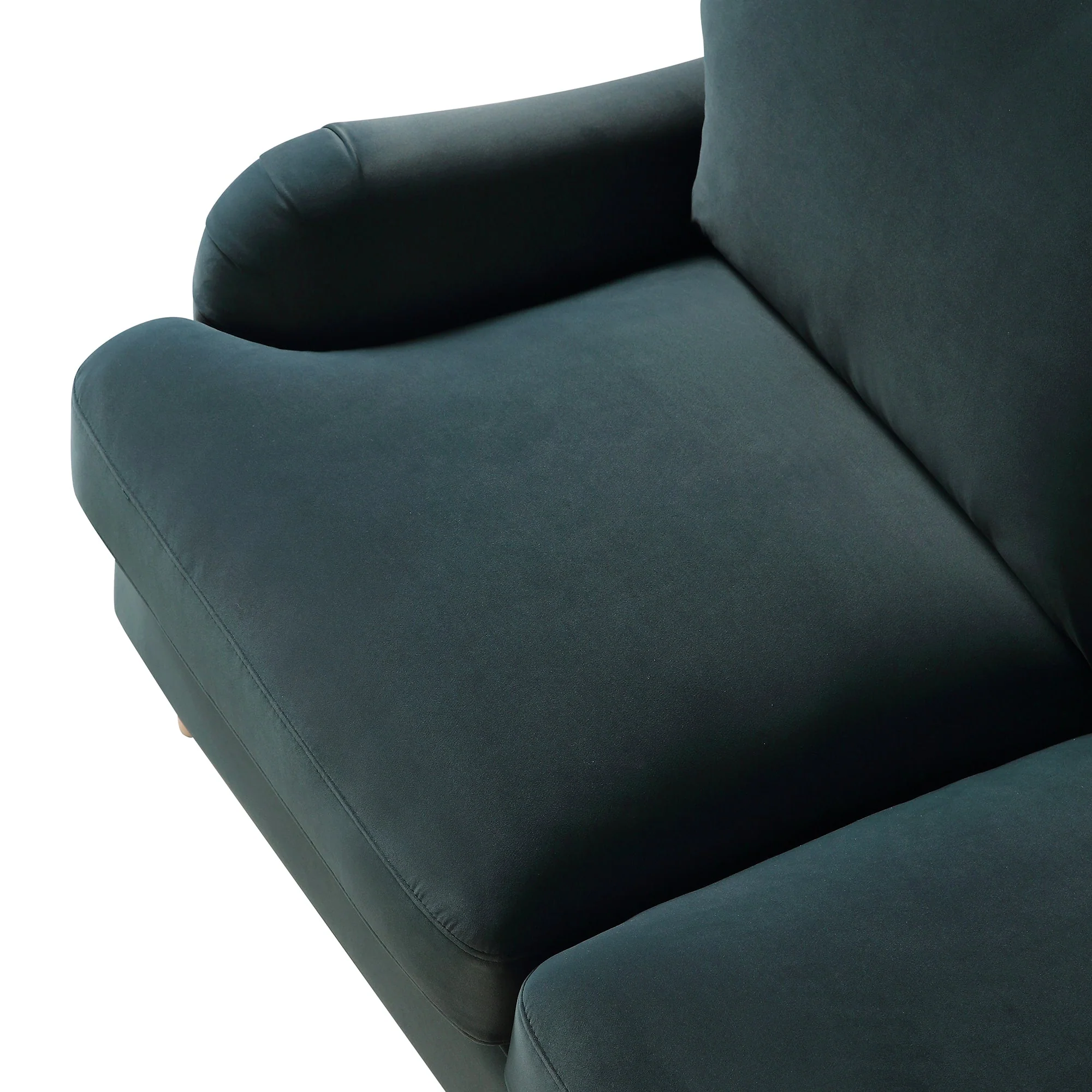 Aegean Blue Velvet Sofa, 2-Seater