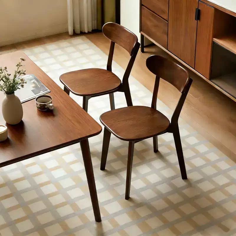Mid Century Modern Solid Wood Dining Chairs Set of 2, Kitchen Chairs for Dining Room, Restaurant, or Living Room-Panipeachy