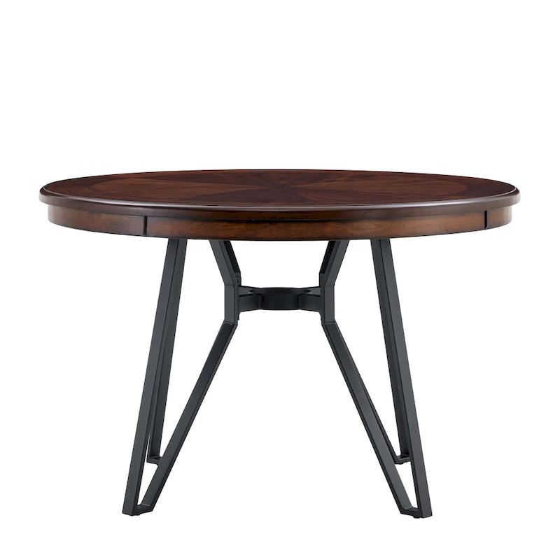Christopher Knight Home Round Dining Table with Metal Base - 46.85 W x 46.85 D x 30 H