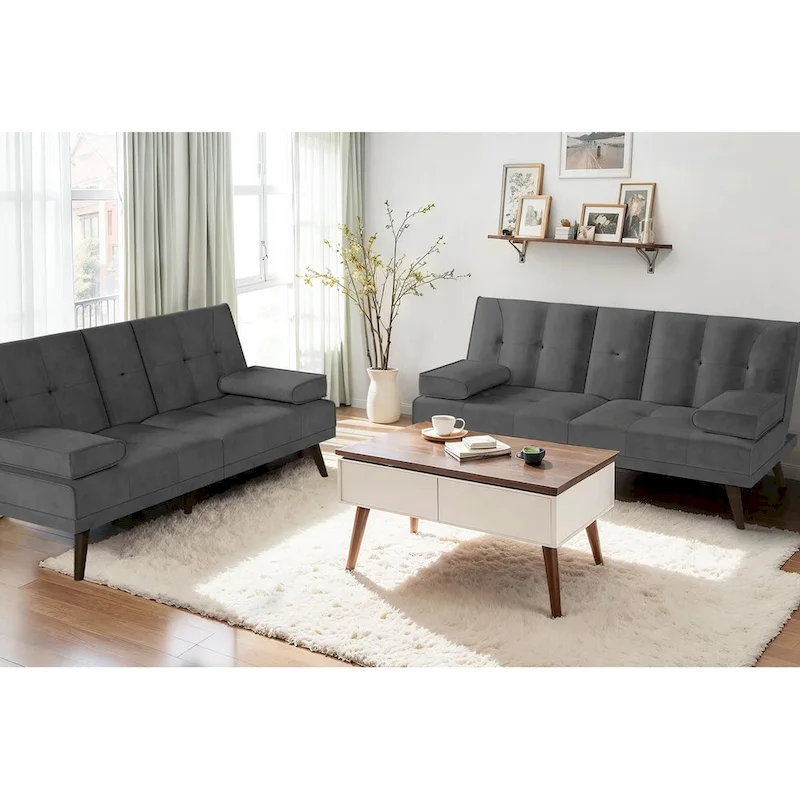 Futon Couch Sofa Bed, Small Sleeper Sofa Chair Loveseat