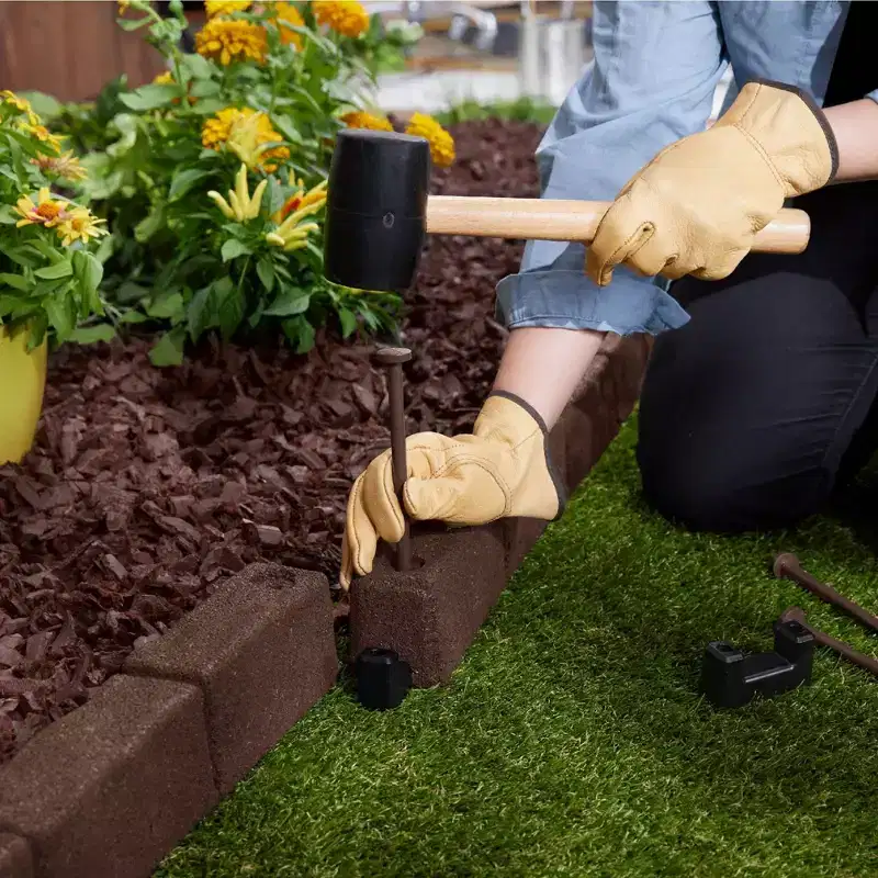 Cobblestone SmartLoc Rubber Landscape Edging