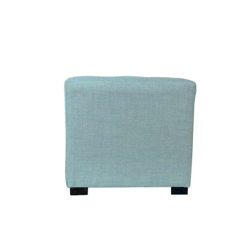 MJL Furniture Solid 4 Button Tufted Square Ottoman