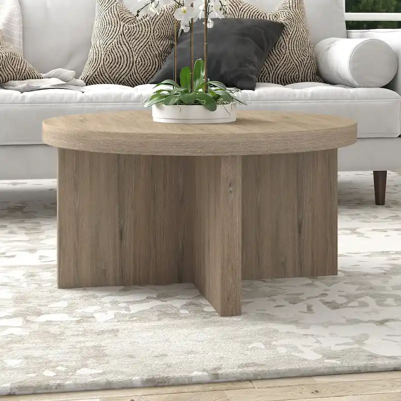 Elna 33 Wide Round Coffee Table - 33 Wide
