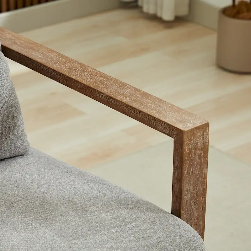 30.31  Linen Blend Upholstered 360 Swivel Accent Chair