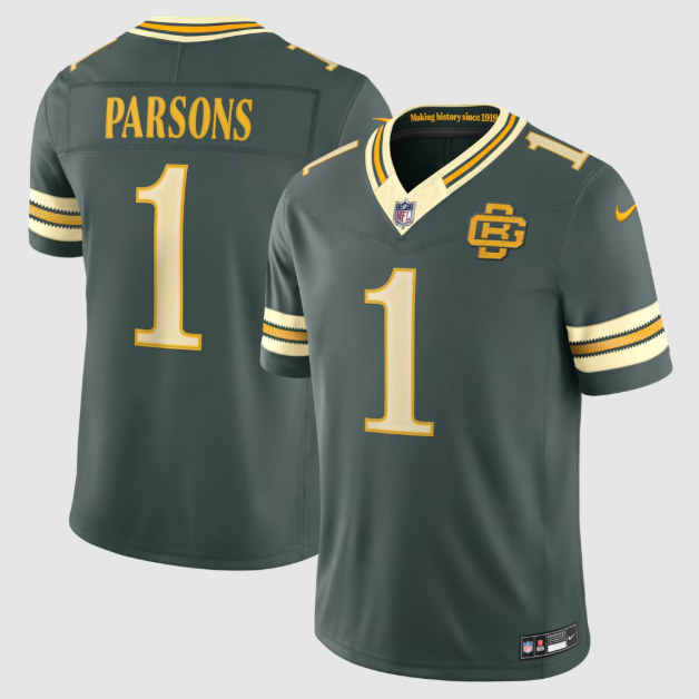Green Bay Packers Micah Parsons Green 2026 Rivalries Collection Stitched Limited Jersey