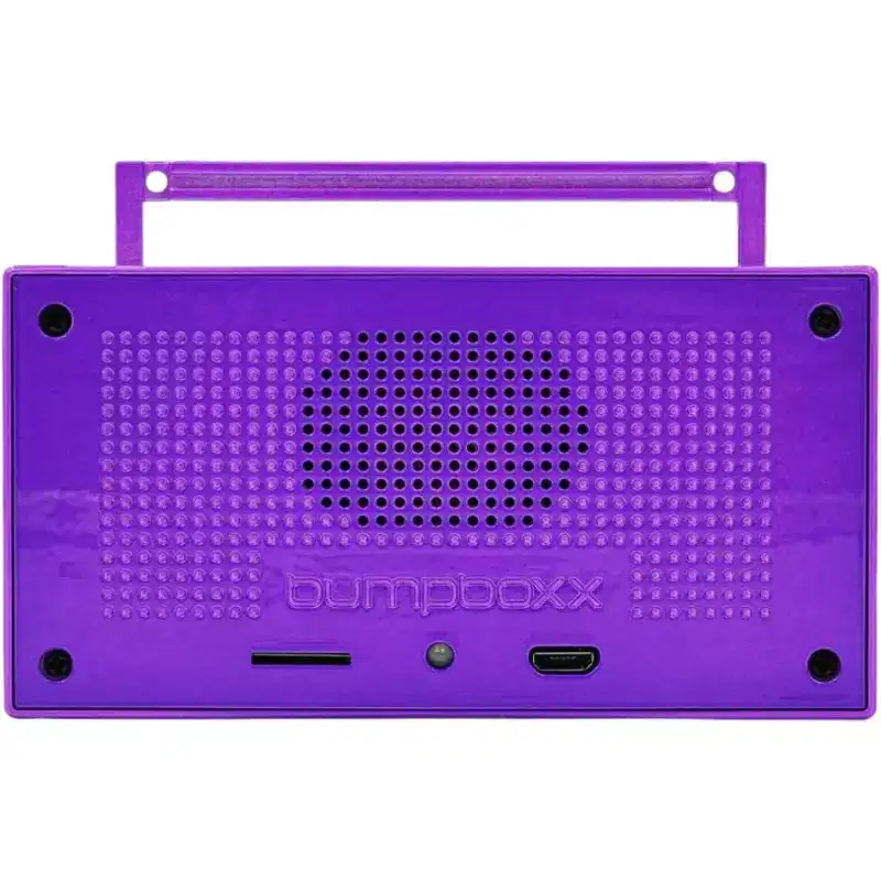 Microboom Speaker Boombox Bluetooth, Poppin Purple - Manufacturer Refurbished
