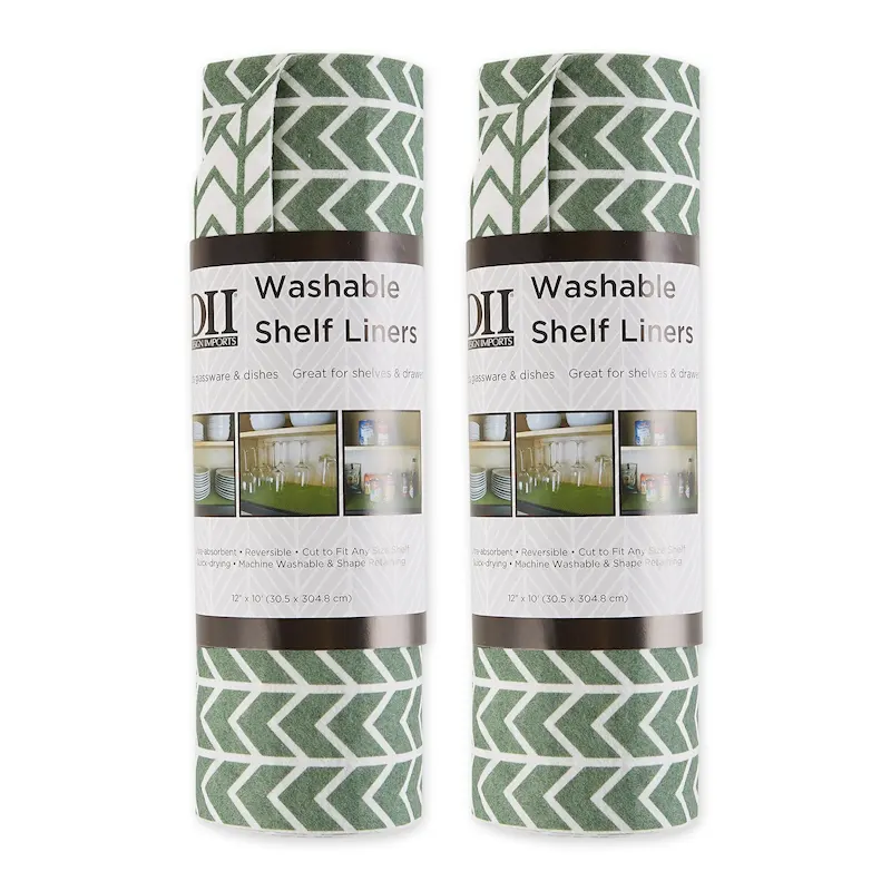 DII Grey Lattice Shelf Liner (Set of 2)