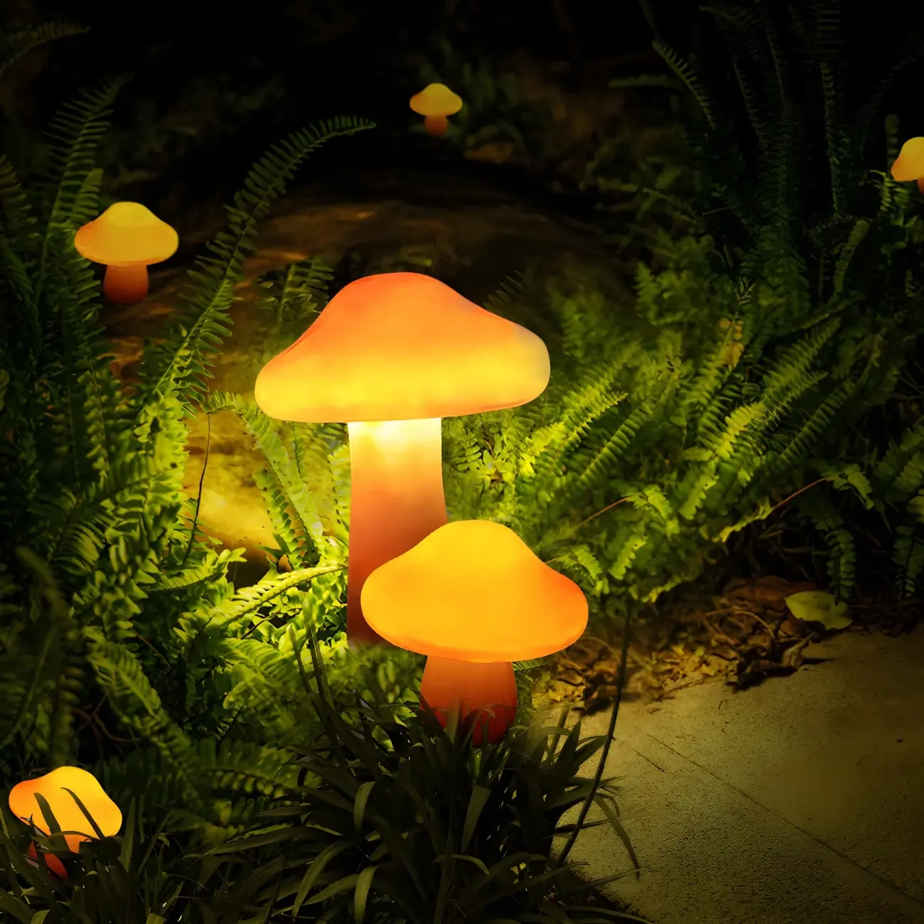 Lovely LED Lawn Mushroom Landscape Light for Garden Pathway