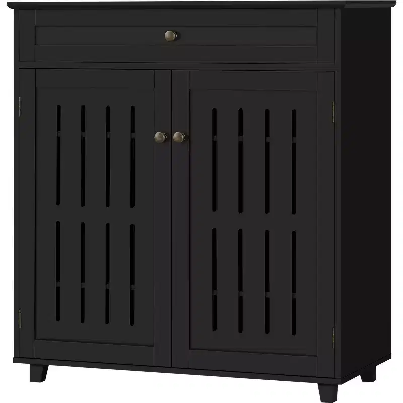 Yaheetech 4 Tier Wooden Shoe Storage Cabinet