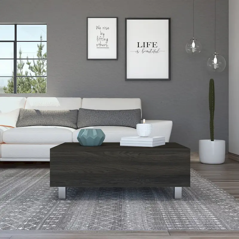 Lift Top Coffee Table with Hidden Storage Compartment