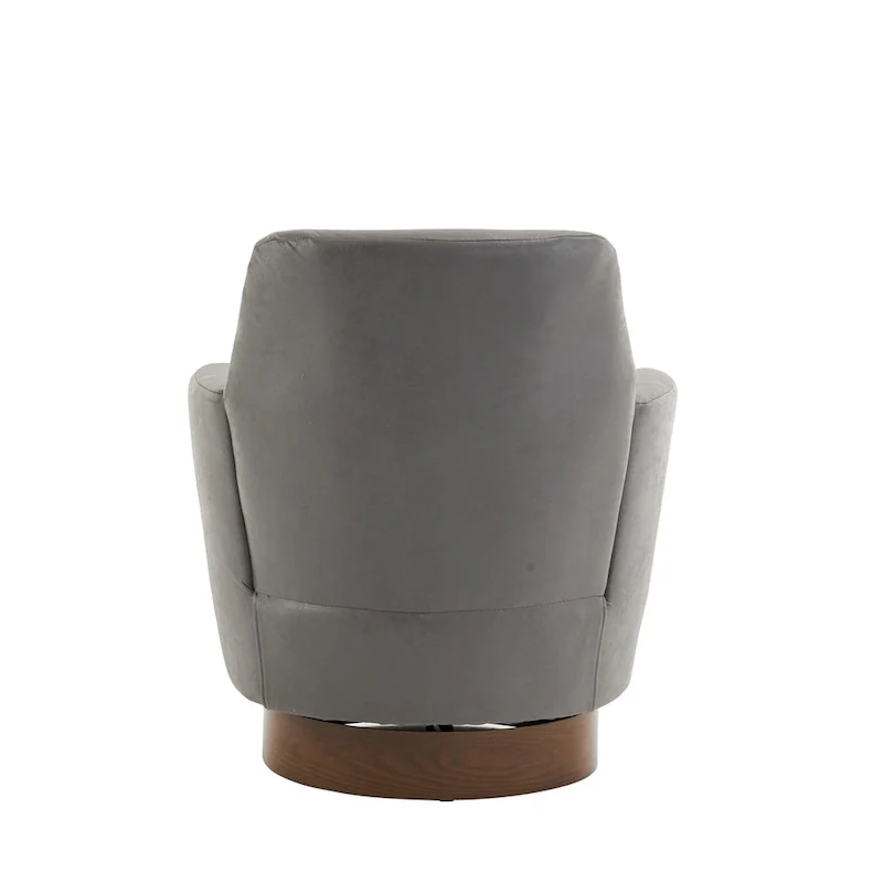 PU leather Swivel Barrel Chair