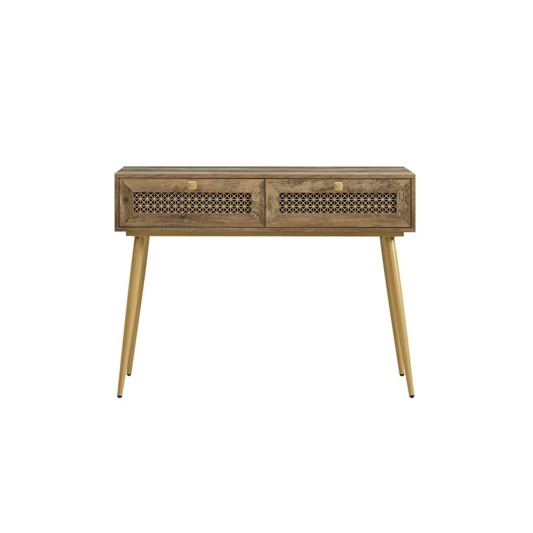 41.9 Wood 2-Drawer Entryway Console Table