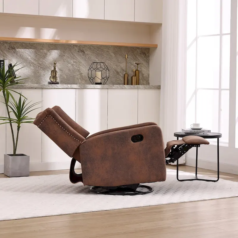 Multi-gear adjustable lounge chair 360 degrees full rotation rocking chair