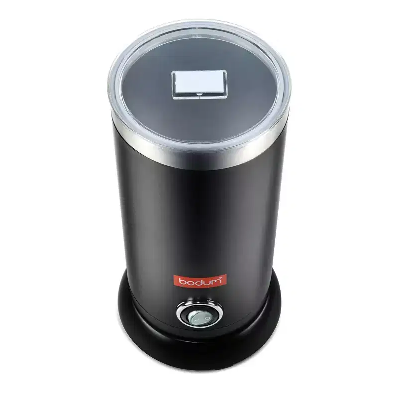 Bodum Bistro Electric Milk Frother Black: Stainless Steel Coffee Frother #38; Milk Steamer, 500W, Hand Wash