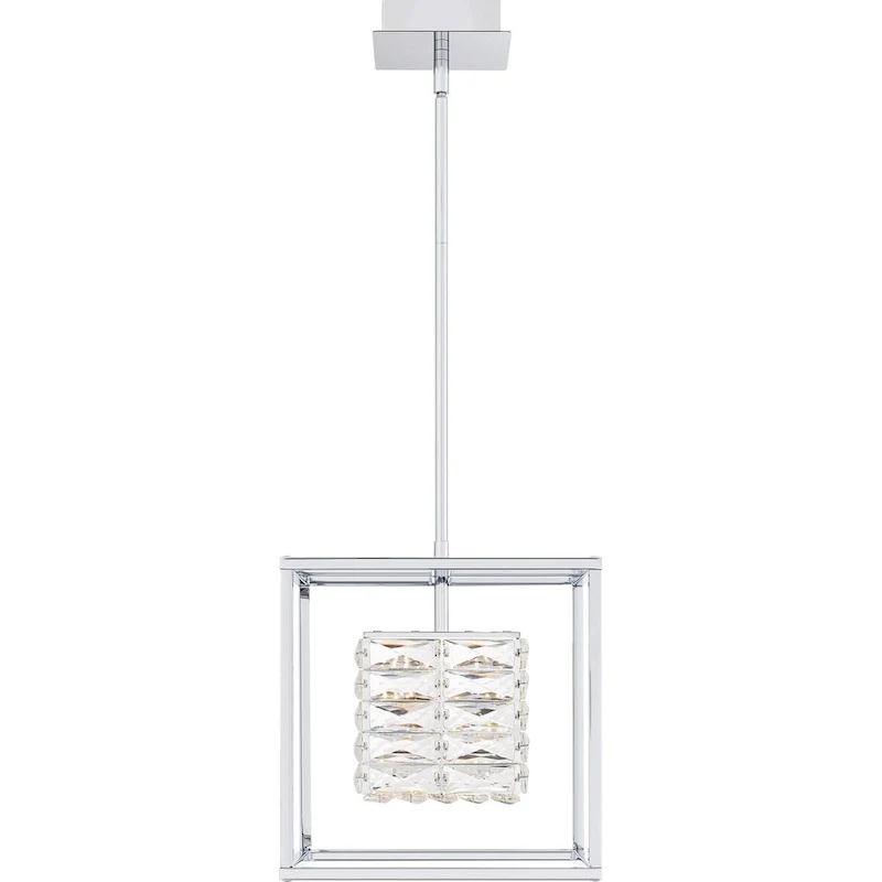 Dazzle Integrated LED Polished Chrome Pendant Light
