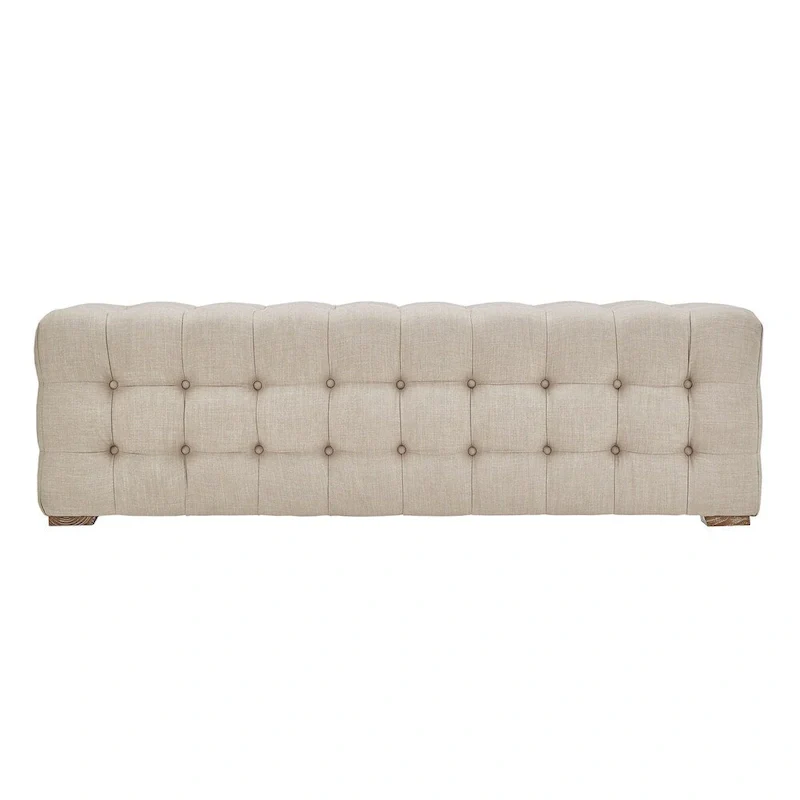 Knightsbridge Linen Fabric Tufted Bench by iNSPIRE Q Artisan
