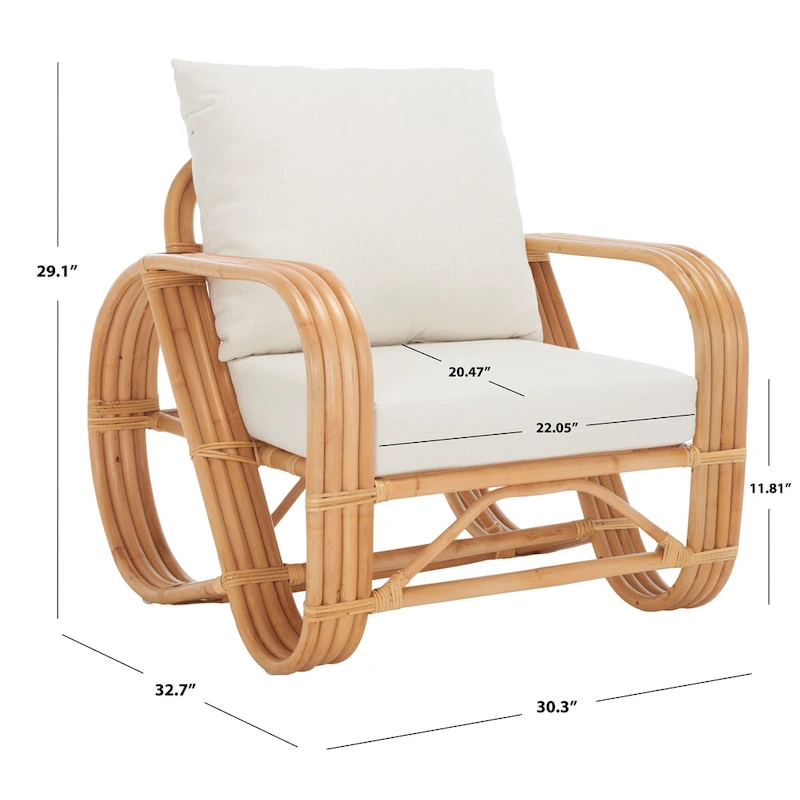 SAFAVIEH Alvena Accent Chair with Cushion - 30