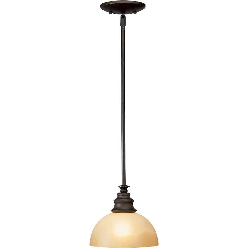 Volume Lighting 1-Light Foundry Bronze Mini Pendant - Foundry Bronze