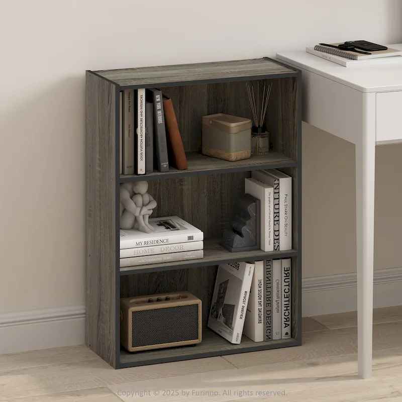 Furinno Simple Open Shelf, Bookcases, 3-Tier