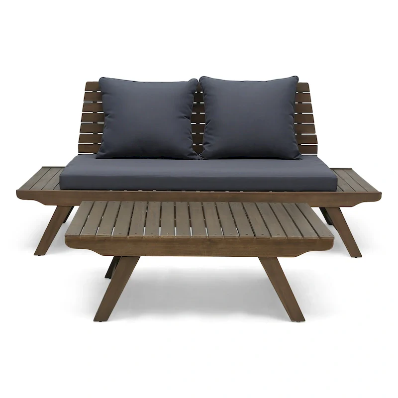 Sedona Acacia Wood 2-piece Outdoor Patio Set by Christopher Knight Home