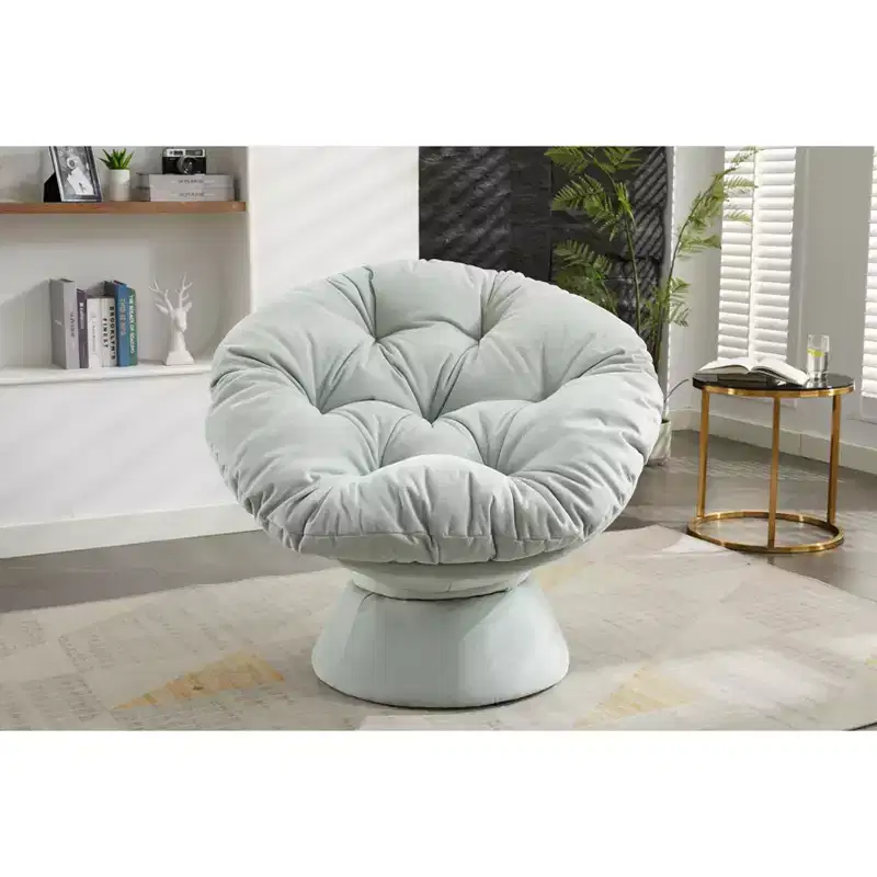 Okak Accent Chairs for Bedroom, 360 Swivel Barrel Chair, Modern Oversized Accent Chair for Living Room