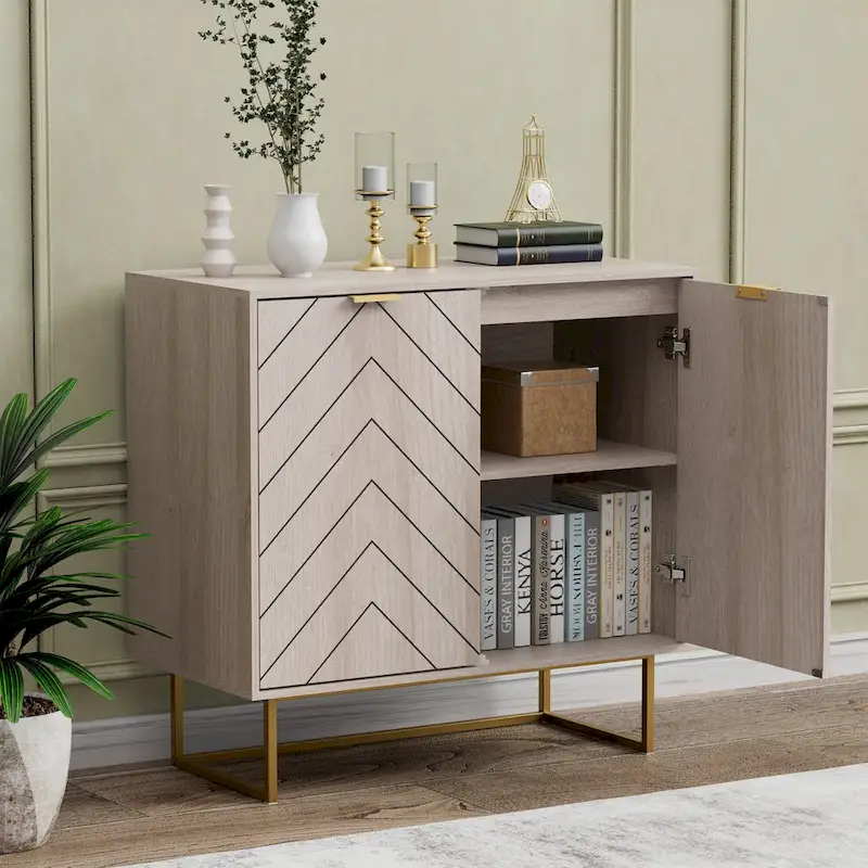 Sideboard Buffet Cabinet with Adjustable Shelf