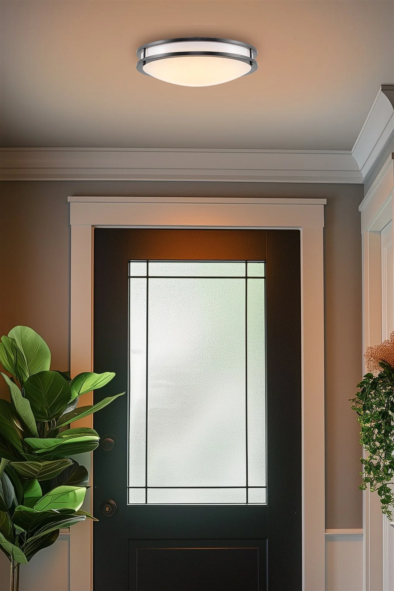 Brighton 16 Modern 2-Ring LED (24W) Flush Mount Ceiling Light