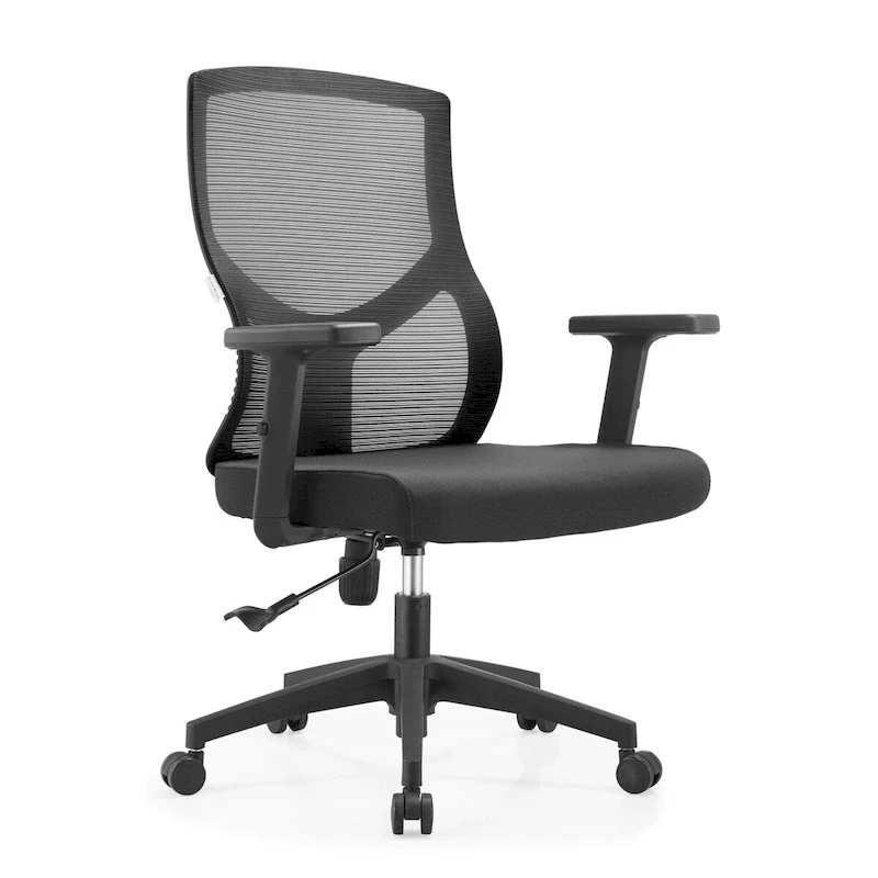 Glen Mid-Back Office Chair with Adjustable Height, Swivel and Tilt by LeisureMod