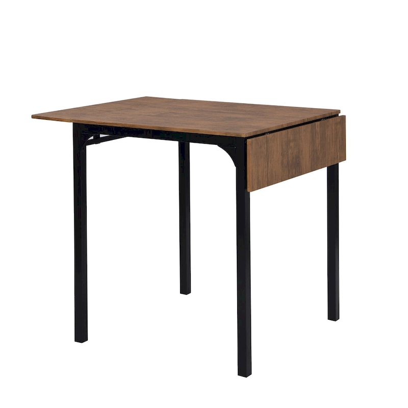 Counter Height Dining Table Set, 5-Piece Drop Leaf Dining Table Set with Drop Leaf Table and 4 High Dining Chairs