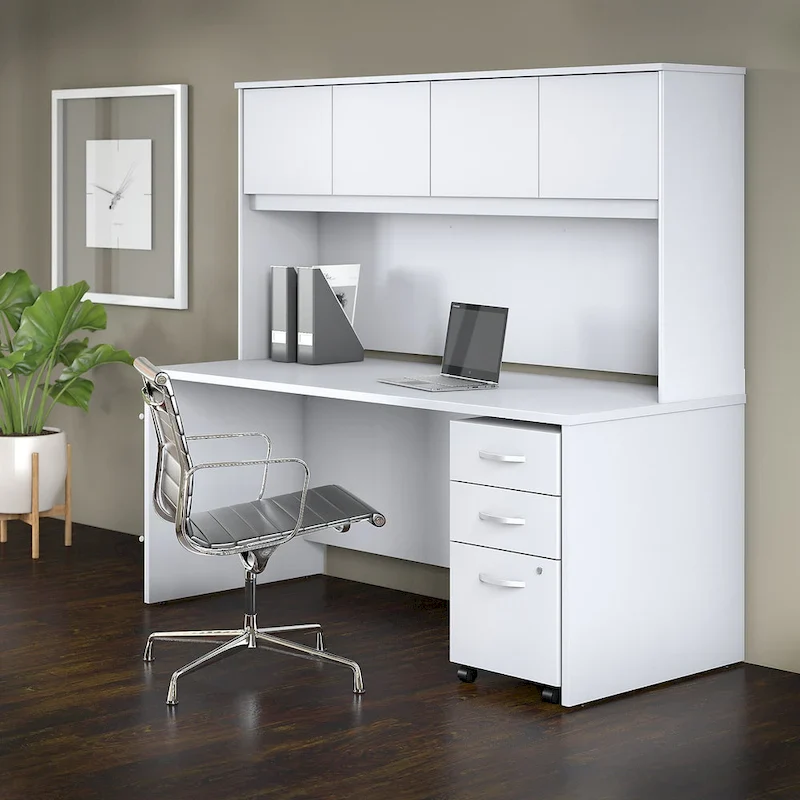 Studio C 72W Desk with Hutch and Drawers by Bush Business Furniture