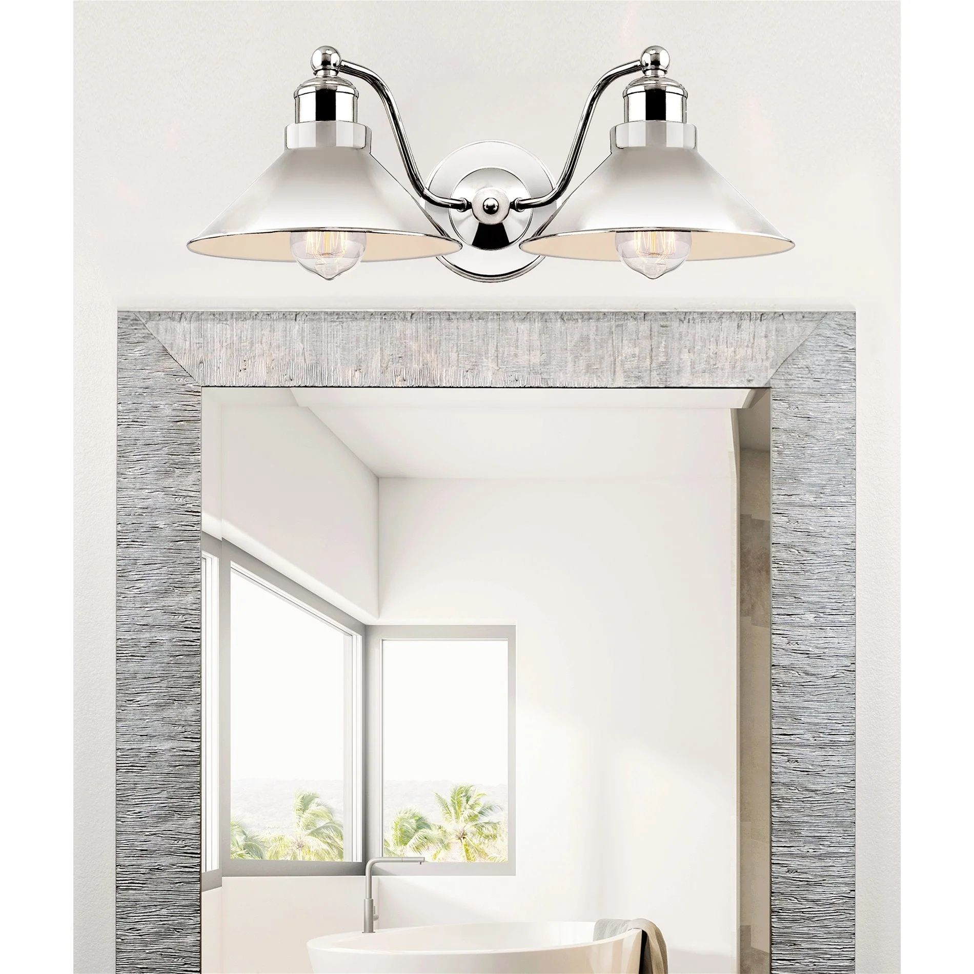 Welton 19 Modern Industrial 2-Light Wall Sconce