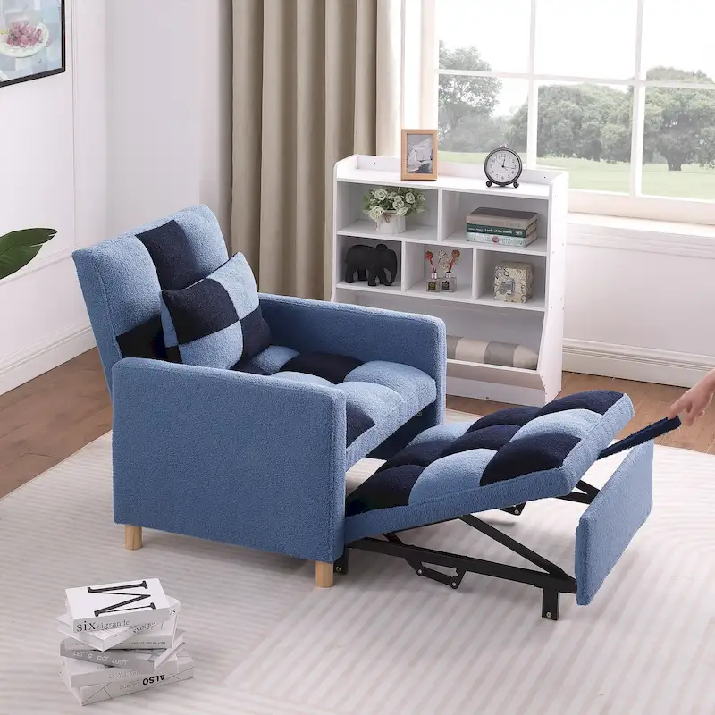 Convertible Sleeper Sofa Chair Bed with Pillow