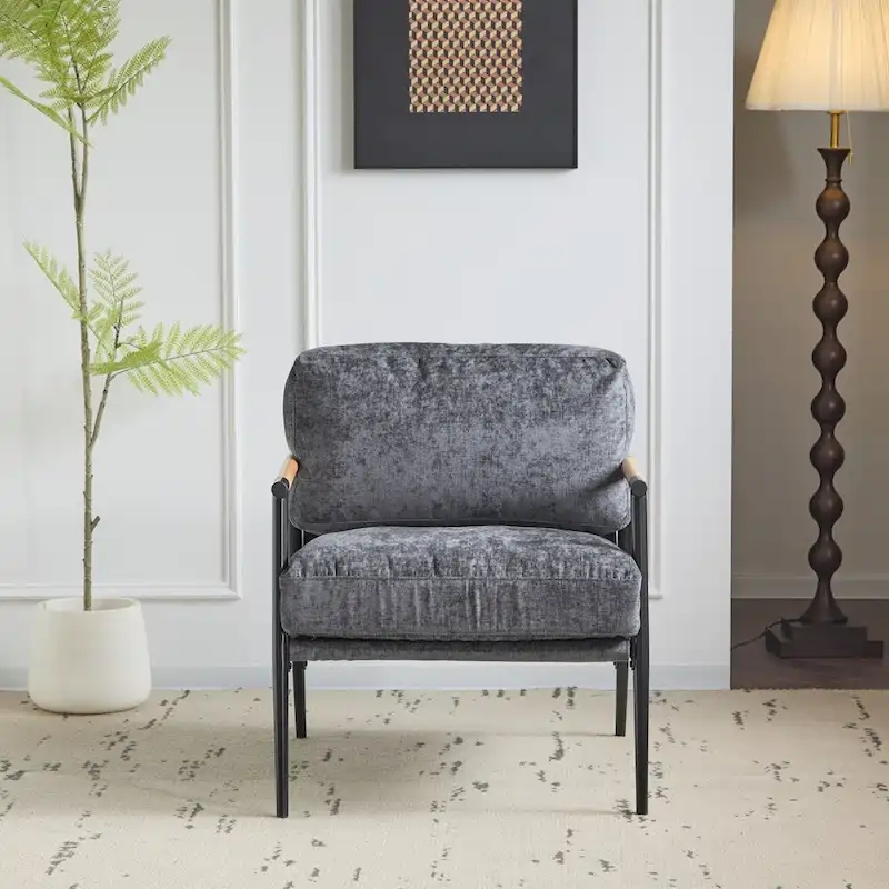 27.56 Modern Accent Chair with Plush Cushions