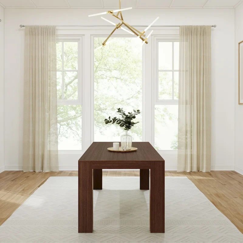 Plank and Beam Rectangular Modern Dining Table - 72