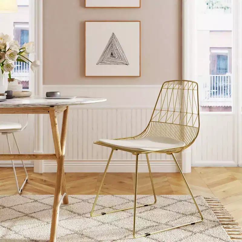 Set of 2 Vivi Metal Chair - Adore Decor