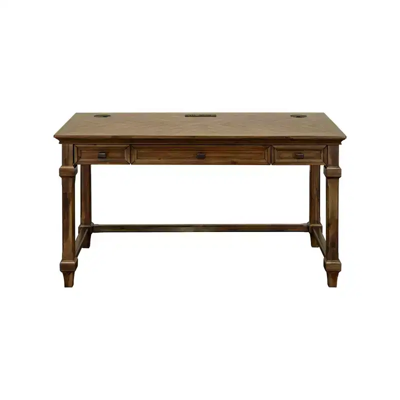 Porter Traditional Wood Writing Desk Brown - Martin Furniture: Elegant Home Office, 54" Width, All-Purpose Drawer
