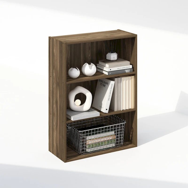Furinno Simple Open Shelf, Bookcases, 3-Tier