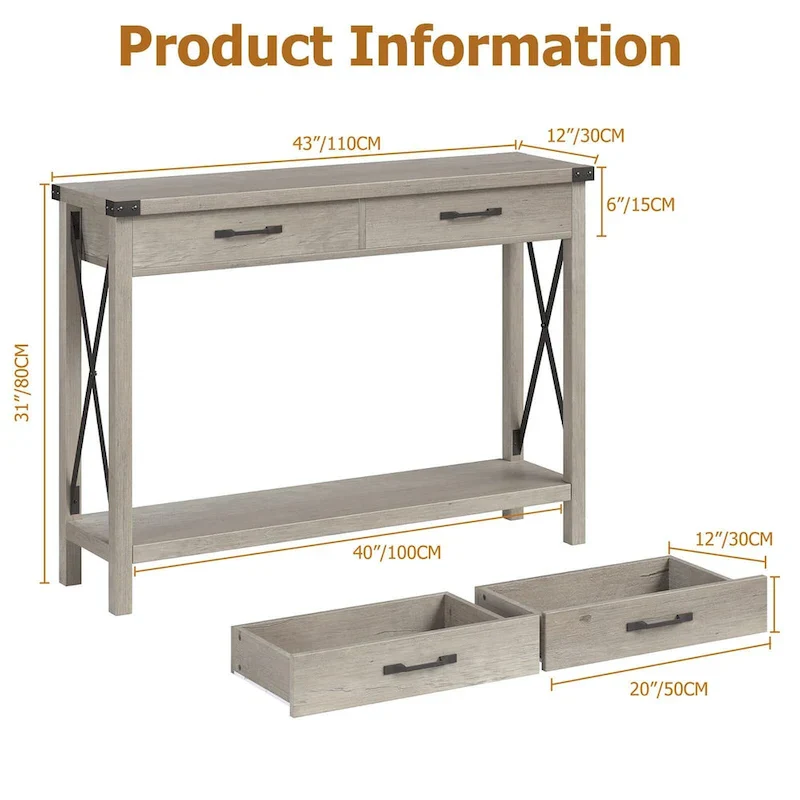Woode Entryway Table