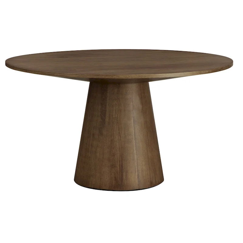 Round Pedestal Dining Table – 59-Inch, Seats 6