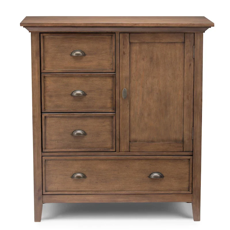 WYNDENHALL Mansfield SOLID WOOD 39 inch Wide Transitional Medium Storage Cabinet - 39w x 17d x 42 h