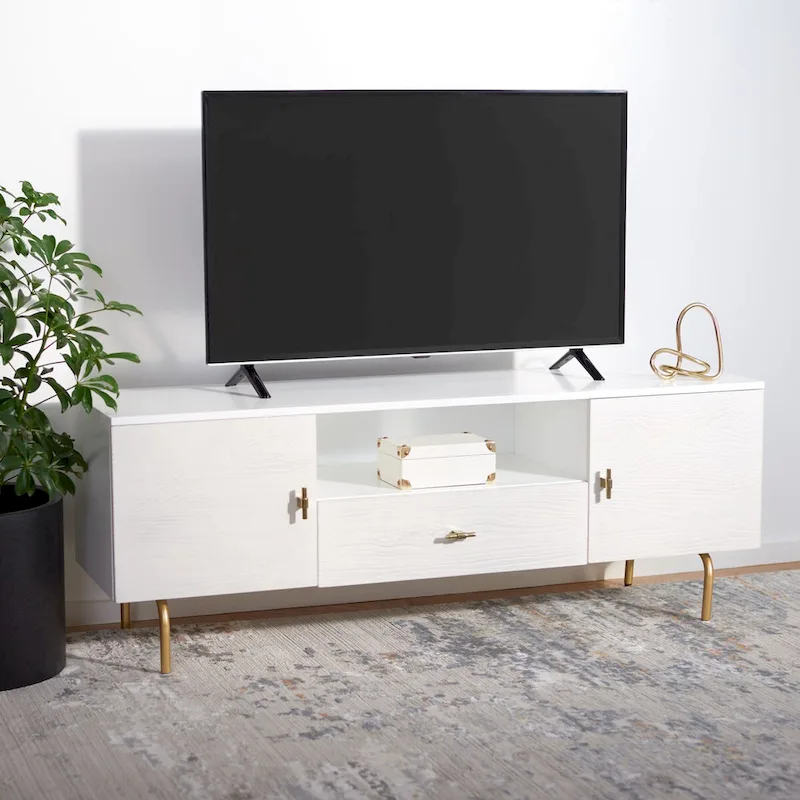 SAFAVIEH Lerke Media TV Stand - 54 W x 15.7 L x 19.7 H - 54Wx16Dx20H
