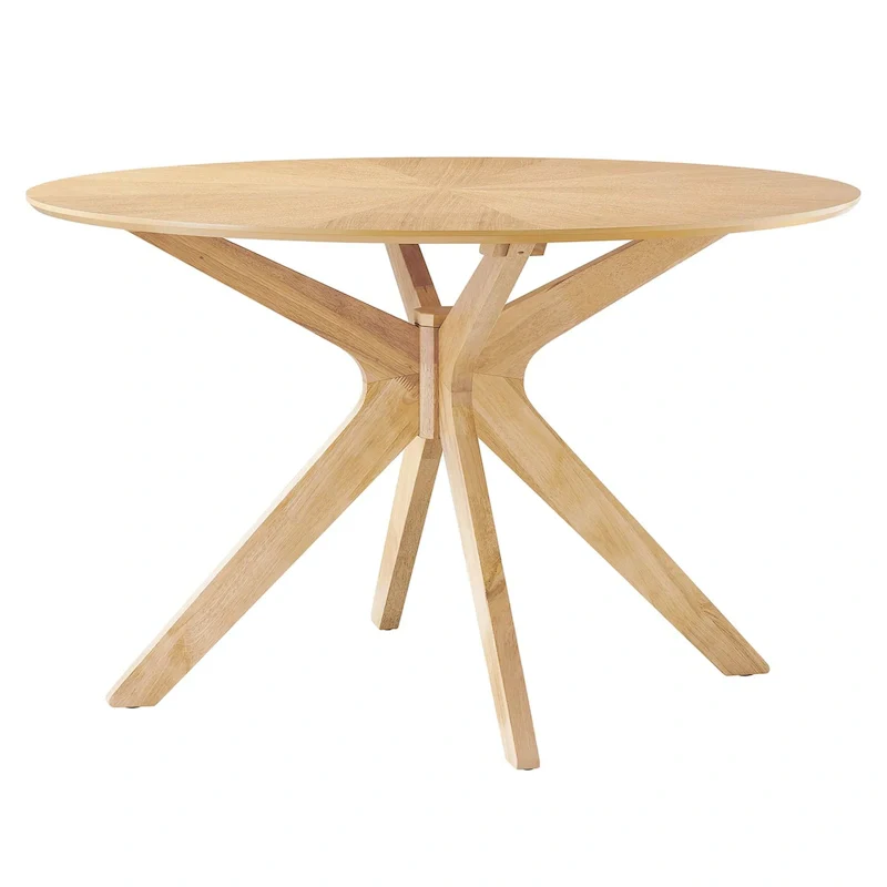 Crossroads 47  Round Wood Dining Table