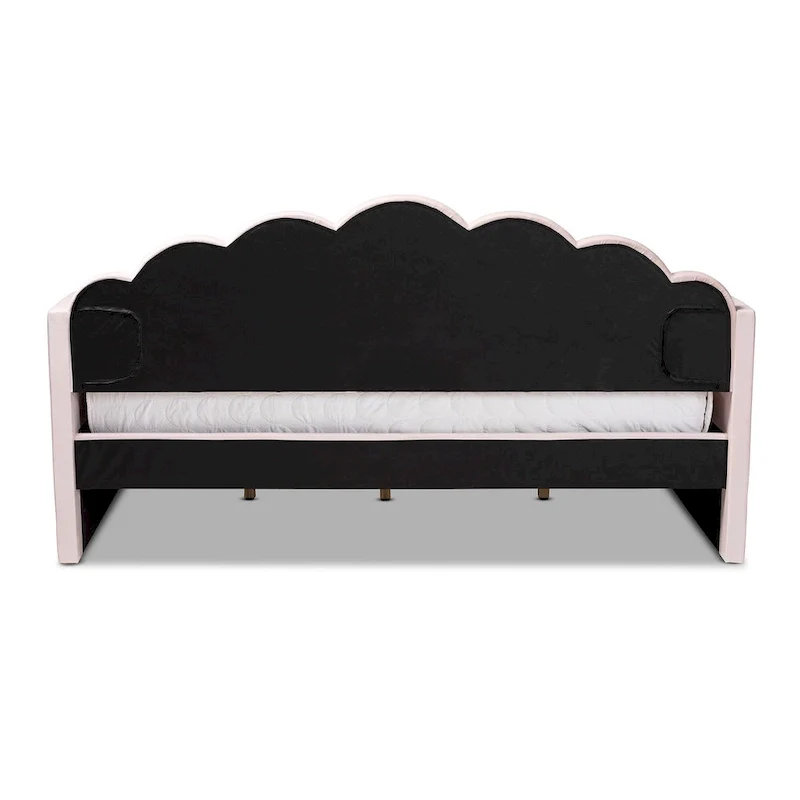 Timila Modern Velvet Upholstered Daybed-Light Pink
