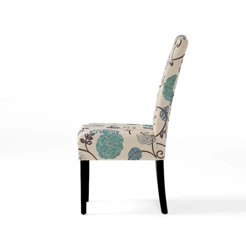 Patterned Upholstered Dining Chairs (Set of 4)