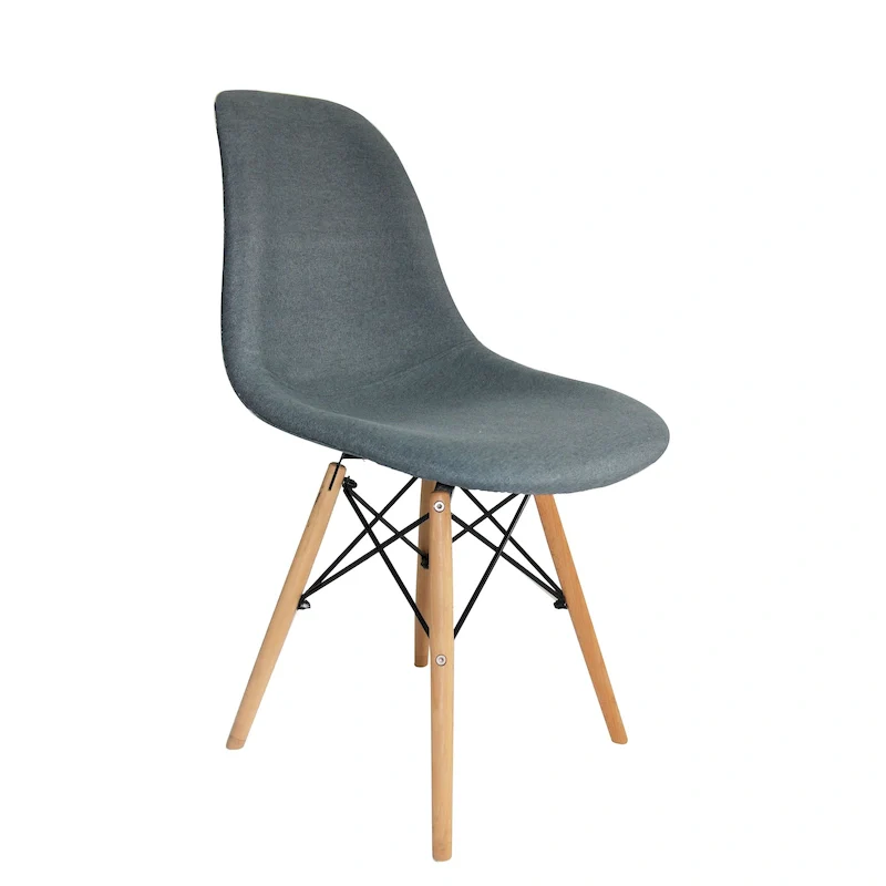 Haig Fabric Dining Chair, Beech Wood Legs, Single Seat