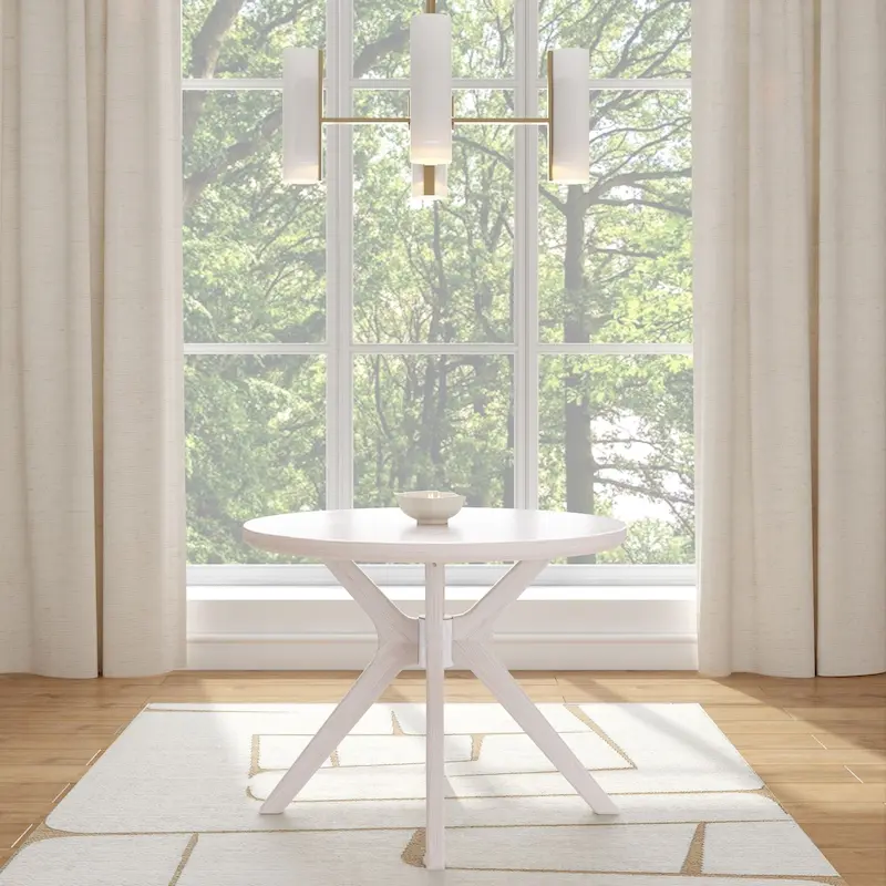 Plank and Beam Verso Cross Leg Round Dining Table - 38