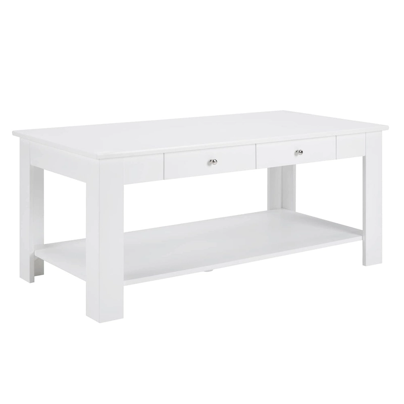 Convenience Concepts Designs2Go 2 Drawer Baja Coffee Table with Shelf