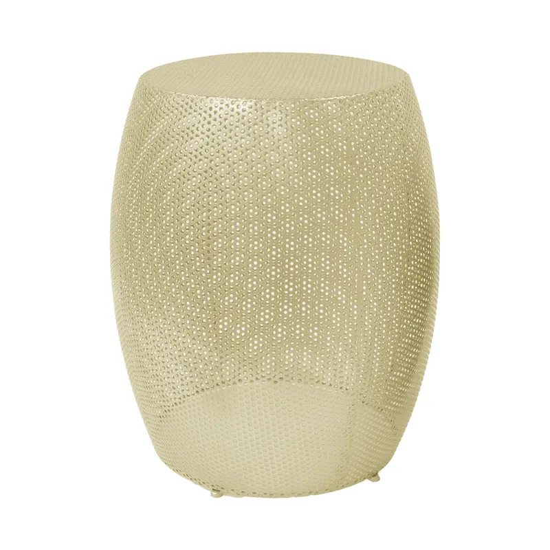 Christopher Knight Home Round Metal Hollow 2 PCS Side Table Set - 16.5  L x 16.5  W x 20.75  H