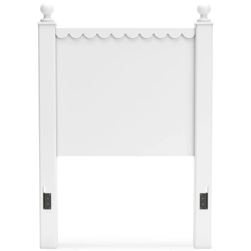 Signature Design by Ashley Mollviney White Panel Headboard Only